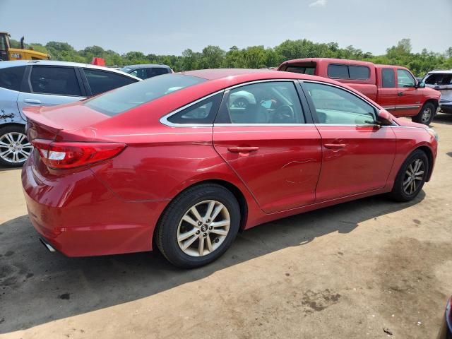  HYUNDAI SONATA 2017 Czerwony