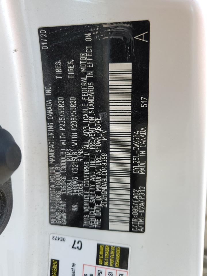 2020 Lexus Rx 450H VIN: 2T2HGMDA9LC048398 Lot: 67723385