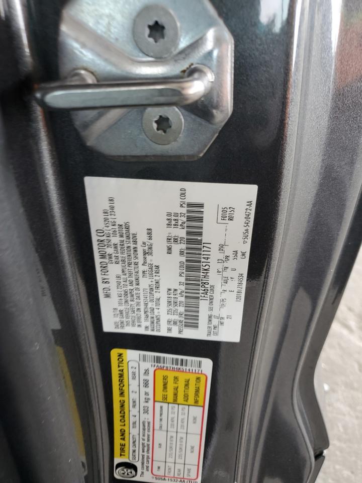 2019 Ford Mustang VIN: 1FA6P8TH4K5141171 Lot: 69741735