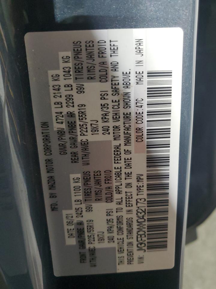 2021 Mazda Cx-5 Touring VIN: JM3KFBCMXM0432173 Lot: 68359785