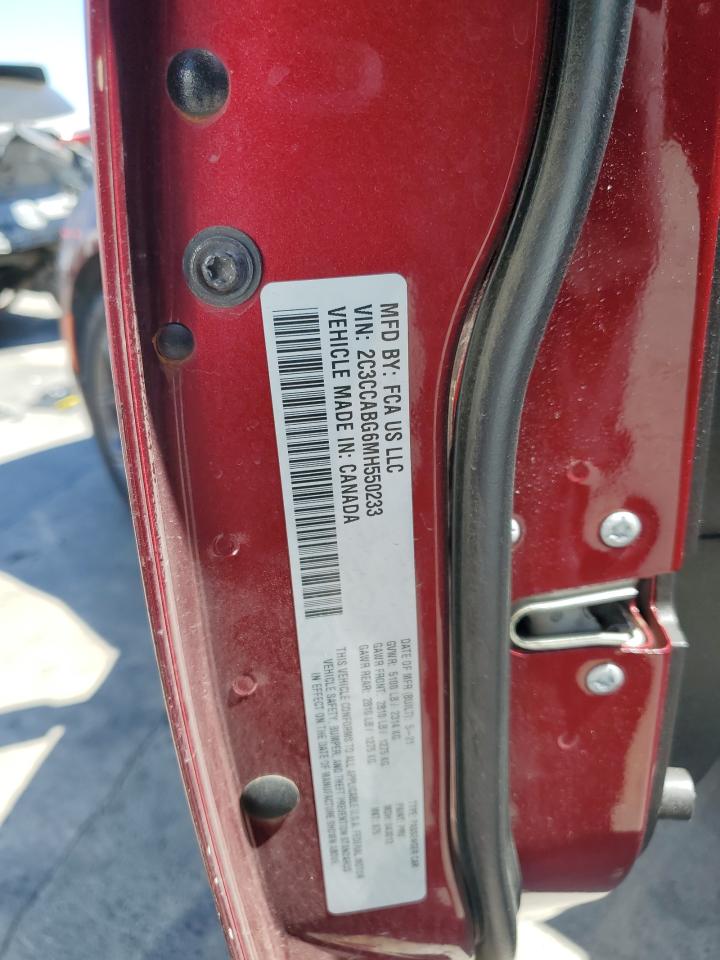 2021 Chrysler 300 S VIN: 2C3CCABG6MH550233 Lot: 71496935