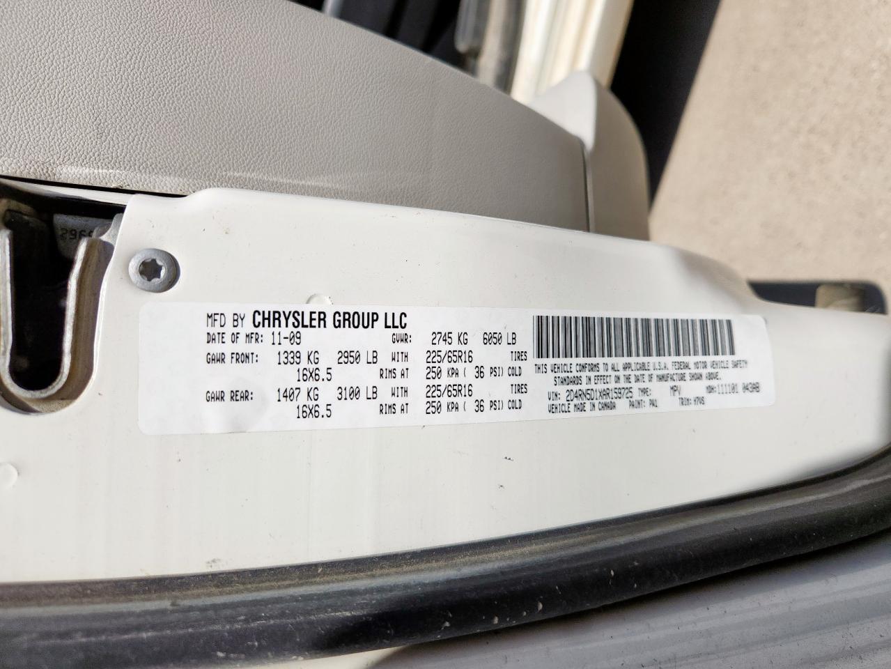 2010 Dodge Grand Caravan Sxt VIN: 2D4RN5D1XAR159725 Lot: 69033245