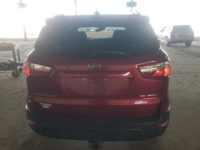  FORD ECOSPORT 2018 Red