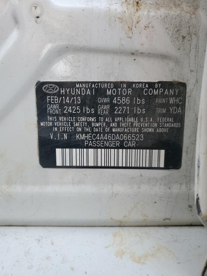2013 Hyundai Sonata Hybrid VIN: KMHEC4A46DA066523 Lot: 67104255