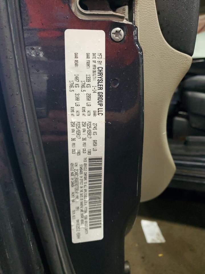 2014 Chrysler Town & Country Touring VIN: 2C4RC1BG6ER272810 Lot: 68858055