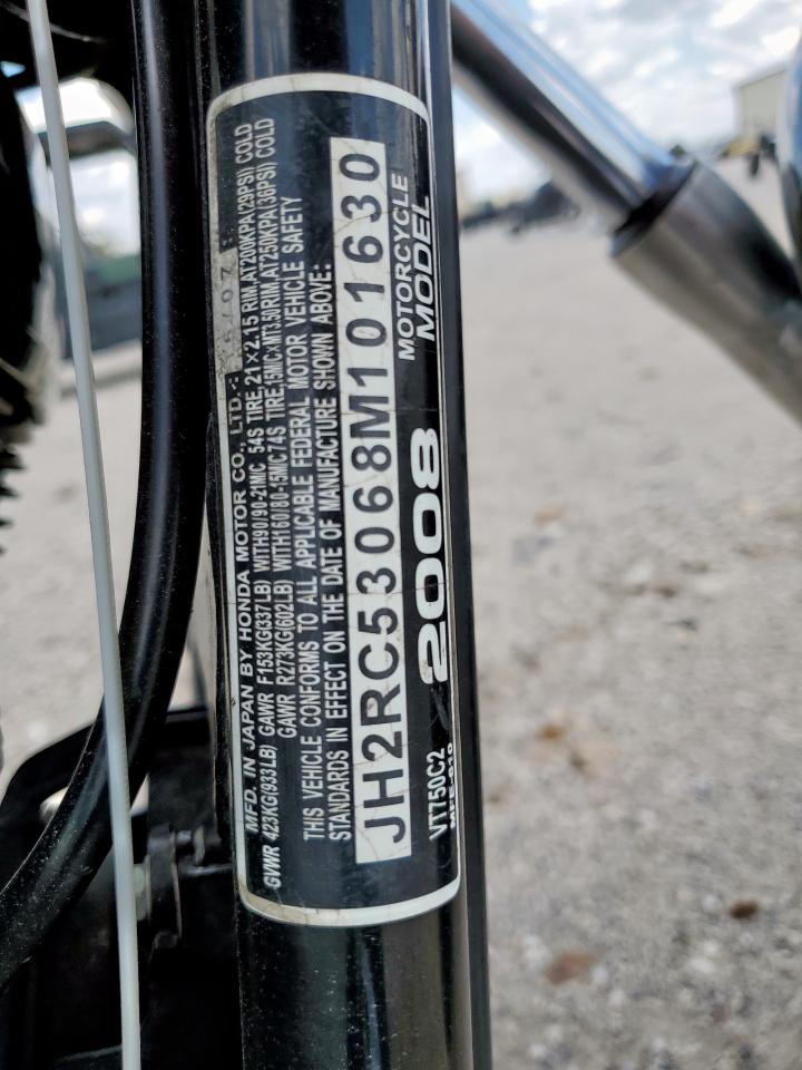 2008 Honda Vt750 C2 VIN: JH2RC53068M101630 Lot: 68747845