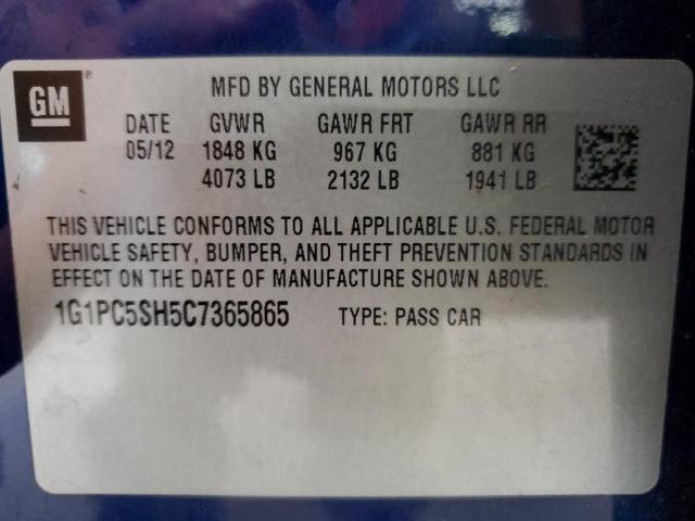 2012 CHEVROLET CRUZE LS  