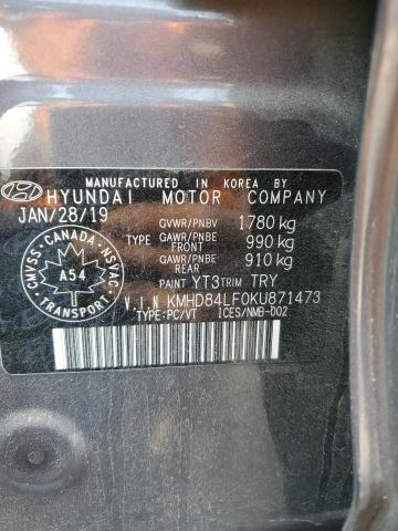 2019 HYUNDAI ELANTRA SEL  