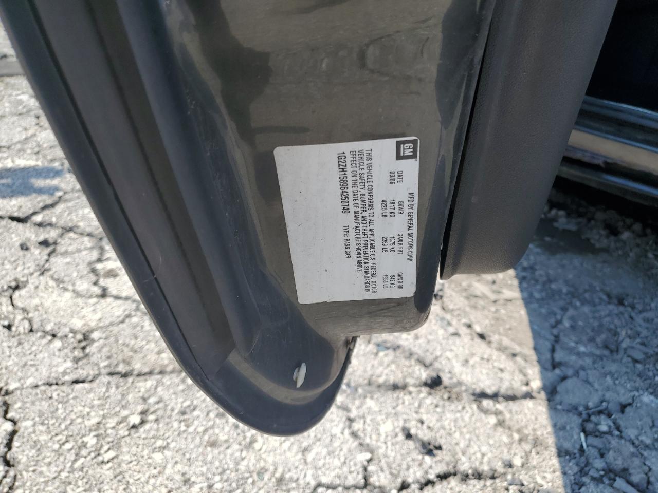 2006 Pontiac G6 Gt VIN: 1G2ZH158964250749 Lot: 86154525