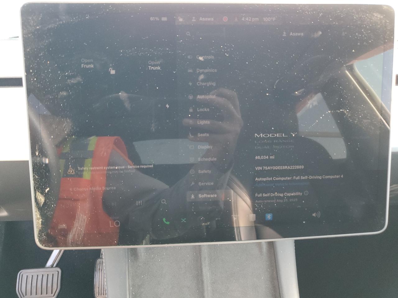 2024 Tesla Model Y VIN: 7SAYGDEE8RA222889 Lot: 68581915