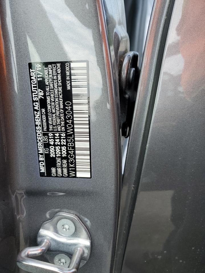 2020 Mercedes-Benz A 220 4Matic VIN: W1K3G4FB5LW043040 Lot: 70586555