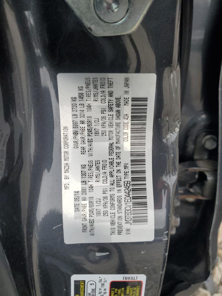 2014 Mazda Cx-9 Touring VIN: JM3TB3CV1E0442459 Lot: 66581985