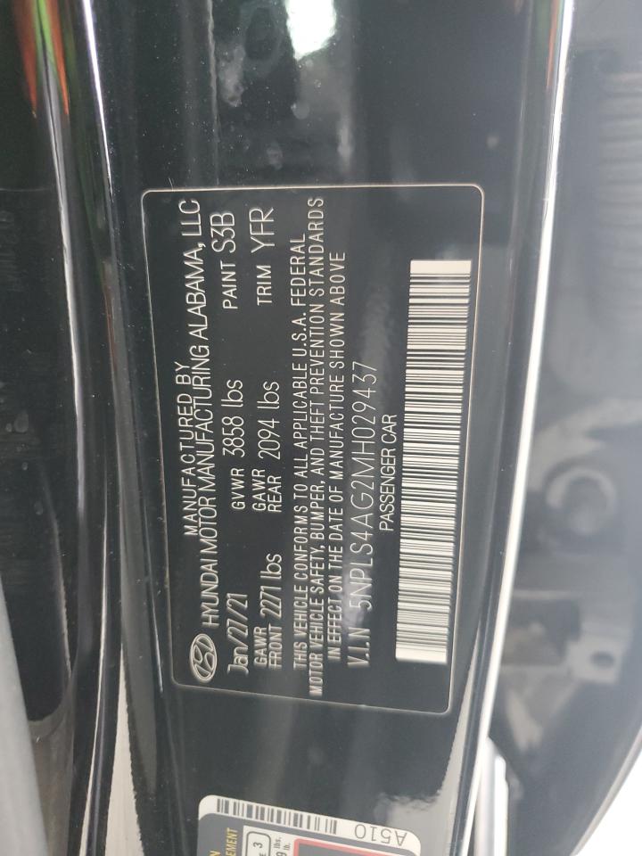 5NPLS4AG2MH029437 2021 Hyundai Elantra Sel