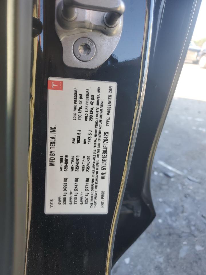 5YJ3E1EB0JF170425 2018 Tesla Model 3