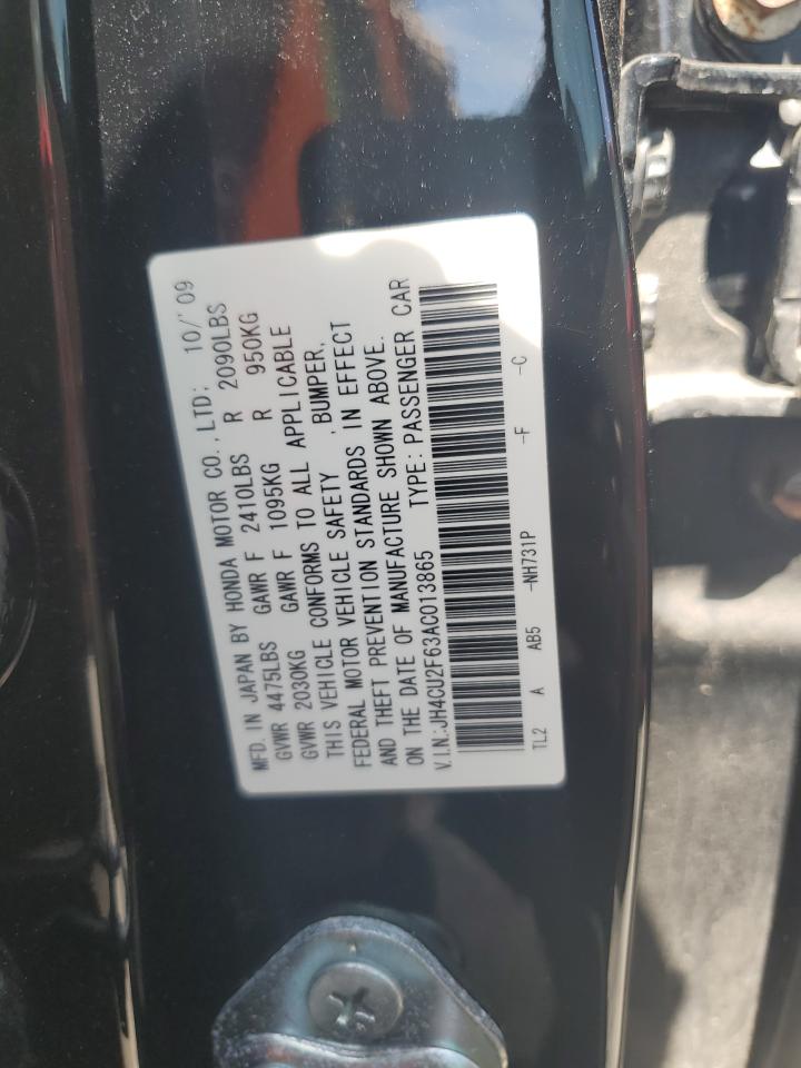 2010 Acura Tsx VIN: JH4CU2F63AC013865 Lot: 70294785