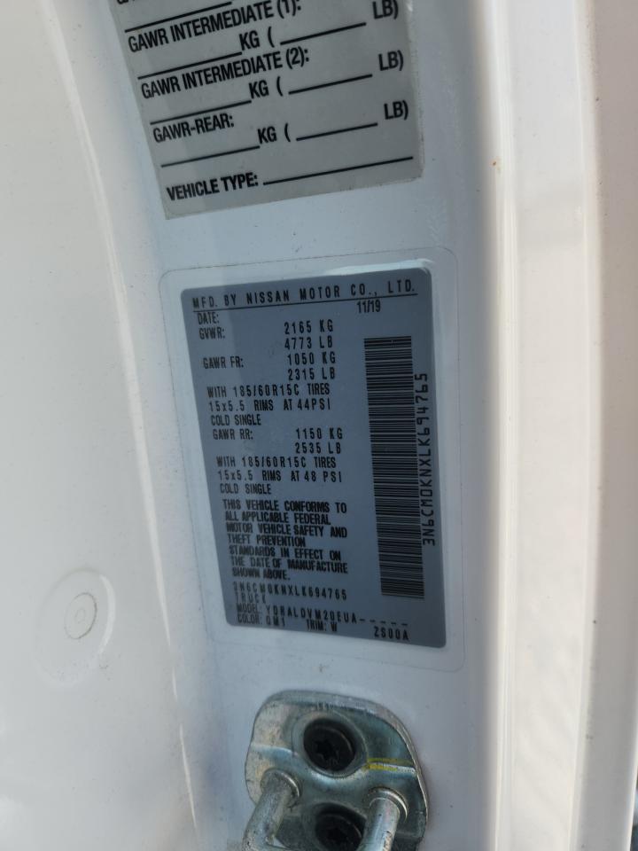 2020 Nissan Nv200 2.5S VIN: 3N6CM0KNXLK694765 Lot: 70631795