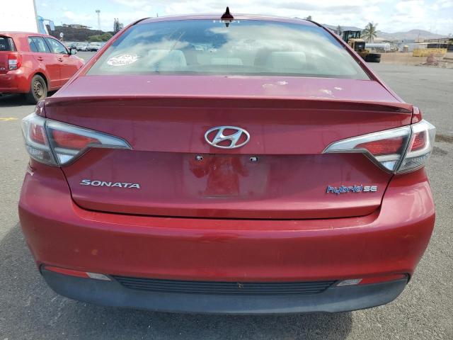  HYUNDAI SONATA 2016 Красный