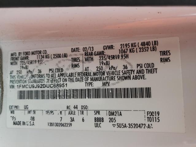 2013 FORD ESCAPE TITANIUM  