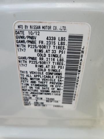 2013 NISSAN ROGUE S  