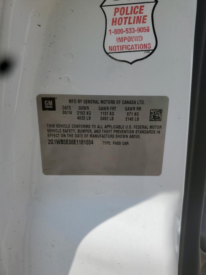 2014 Chevrolet Impala Limited Lt VIN: 2G1WB5E38E1181034 Lot: 68734925