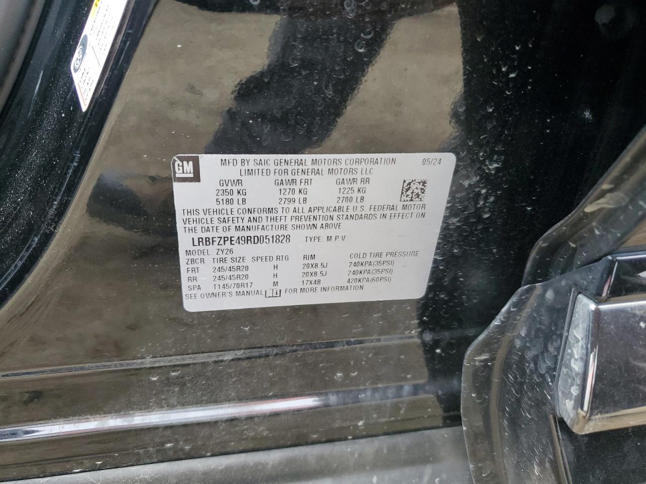 2024 Buick Envision Essence VIN: LRBFZPE49RD051828 Lot: 69576225
