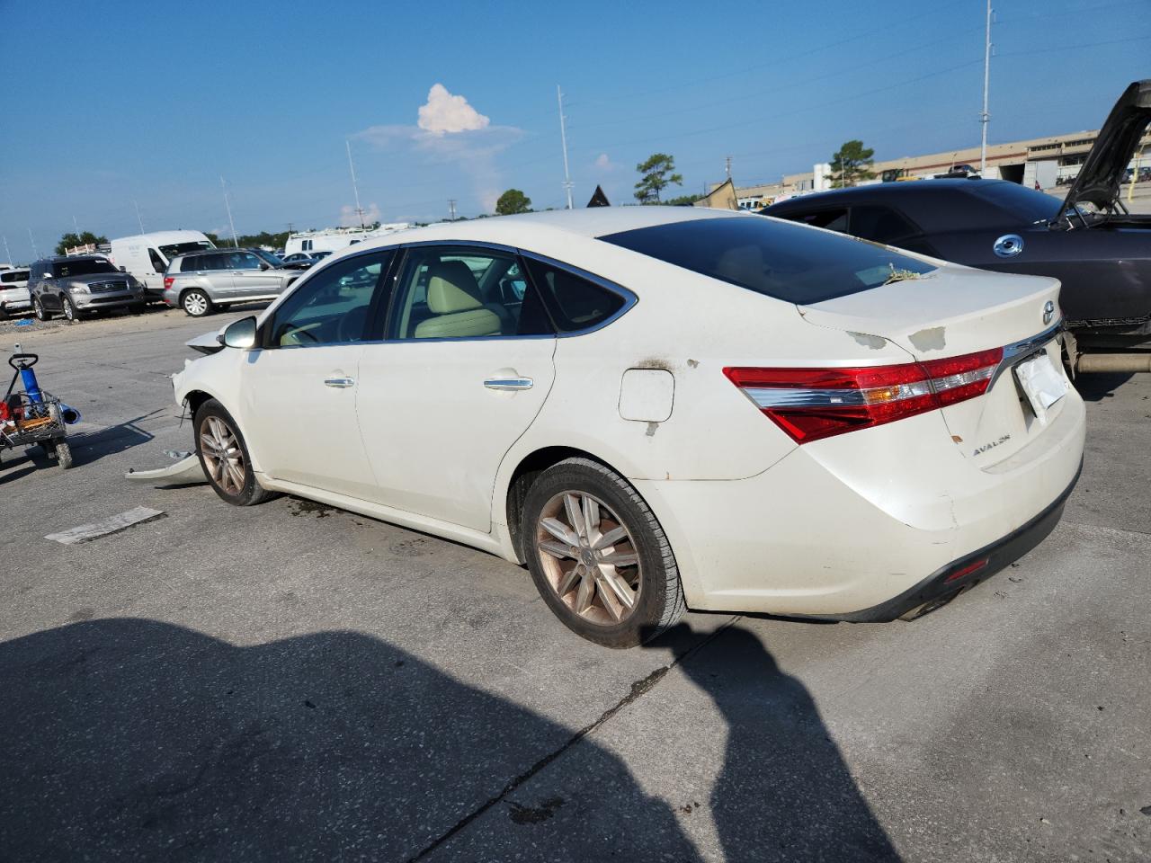 2013 Toyota Avalon Base white sedan gas 4T1BK1EB2DU077577 photo #3