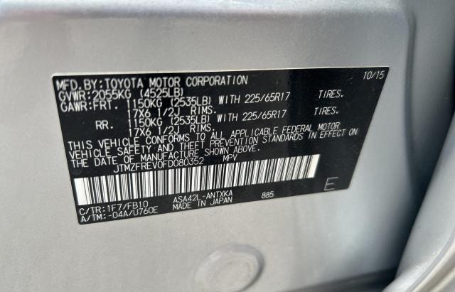 2015 TOYOTA RAV4 LE  