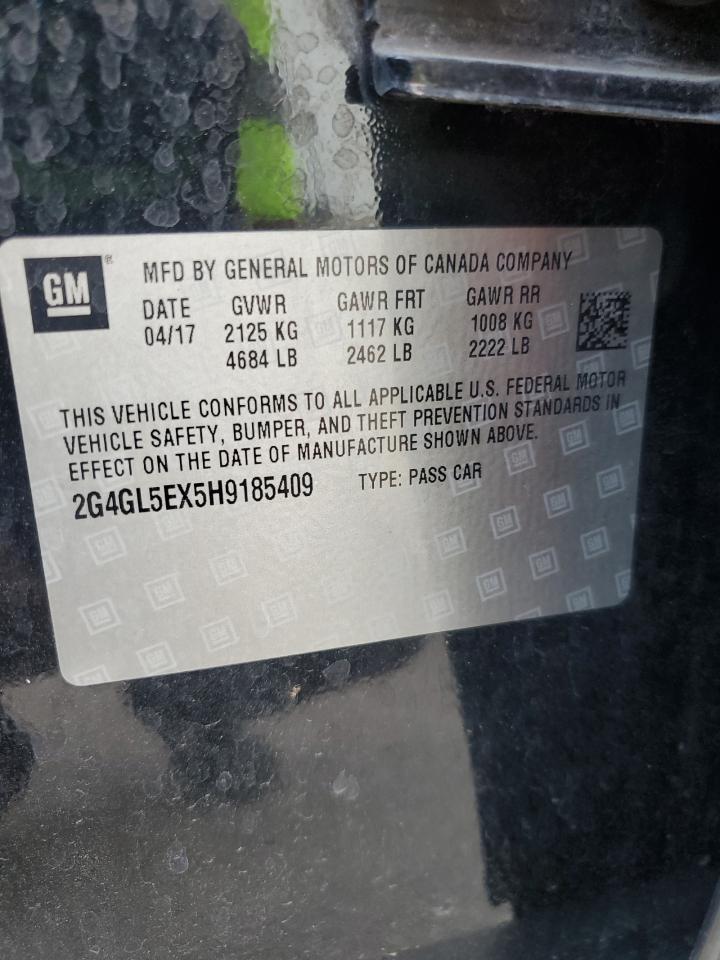 2017 Buick Regal Sport Touring VIN: 2G4GL5EX5H9185409 Lot: 67952805