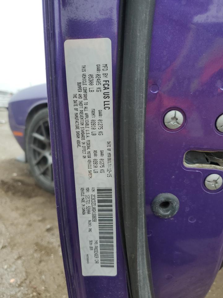 2016 Dodge Challenger Srt 392 VIN: 2C3CDZDJ0GH168658 Lot: 69832335