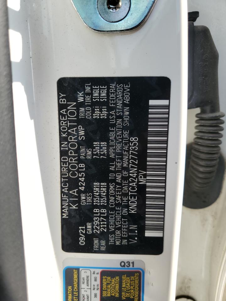 2022 Kia Seltos Sx VIN: KNDETCA24N7277358 Lot: 67175725