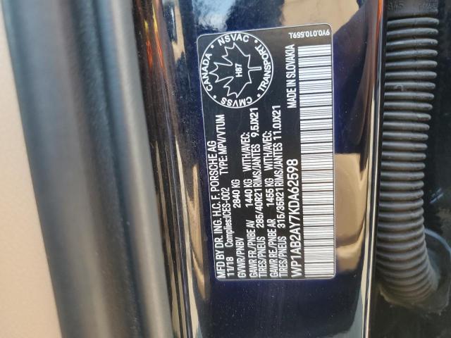 2019 PORSCHE CAYENNE S  
