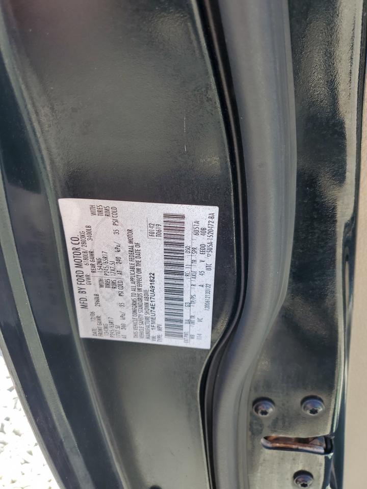 2007 Ford Explorer Eddie Bauer VIN: 1FMEU74E17UA91822 Lot: 70885935