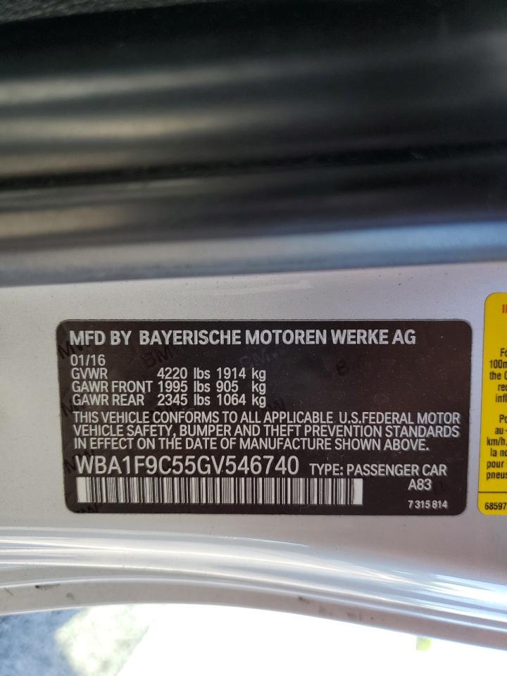 2016 BMW 228 I Sulev VIN: WBA1F9C55GV546740 Lot: 70393125