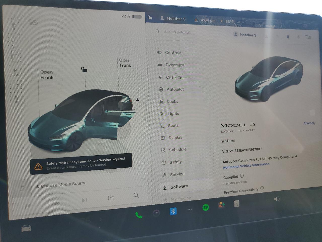 2024 Tesla Model 3 VIN: 5YJ3E1EA2RF867887 Lot: 69696595