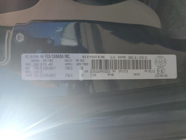 2015 DODGE GRAND CARAVAN SE  