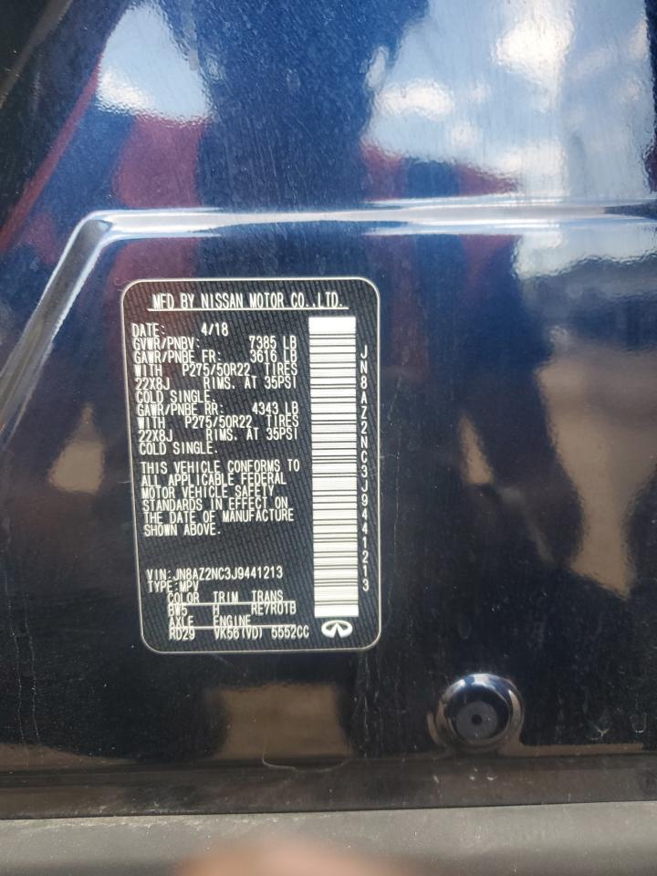 2018 Infiniti Qx80 Base VIN: JN8AZ2NC3J9441213 Lot: 69281305