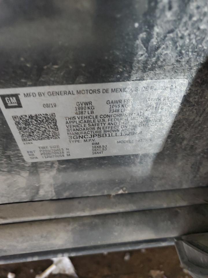 2020 Chevrolet Trax 1Lt VIN: 3GNCJPSB1LL132944 Lot: 69841615