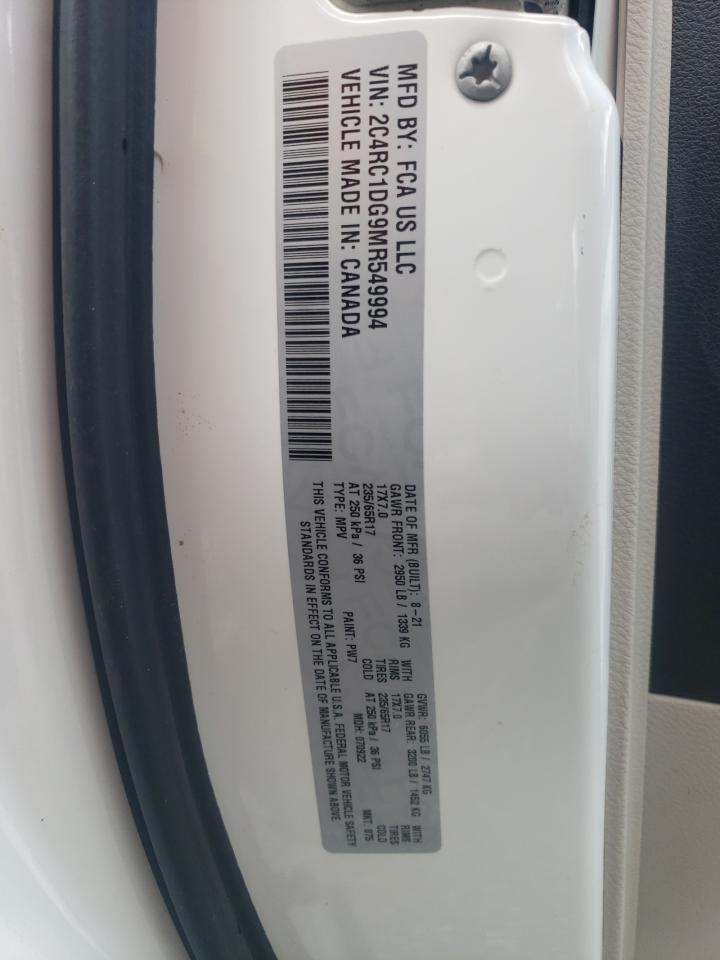 2021 Chrysler Voyager Lxi VIN: 2C4RC1DG9MR549994 Lot: 68951215