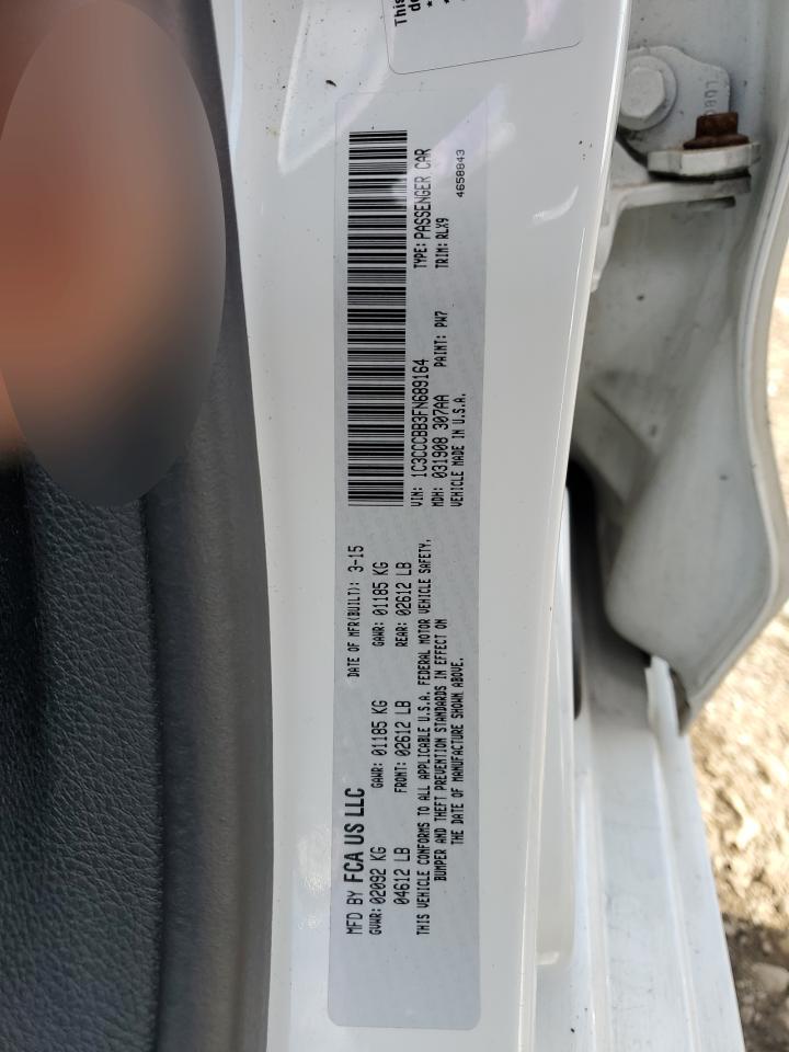 2015 Chrysler 200 S VIN: 1C3CCCBB3FN689164 Lot: 66558485