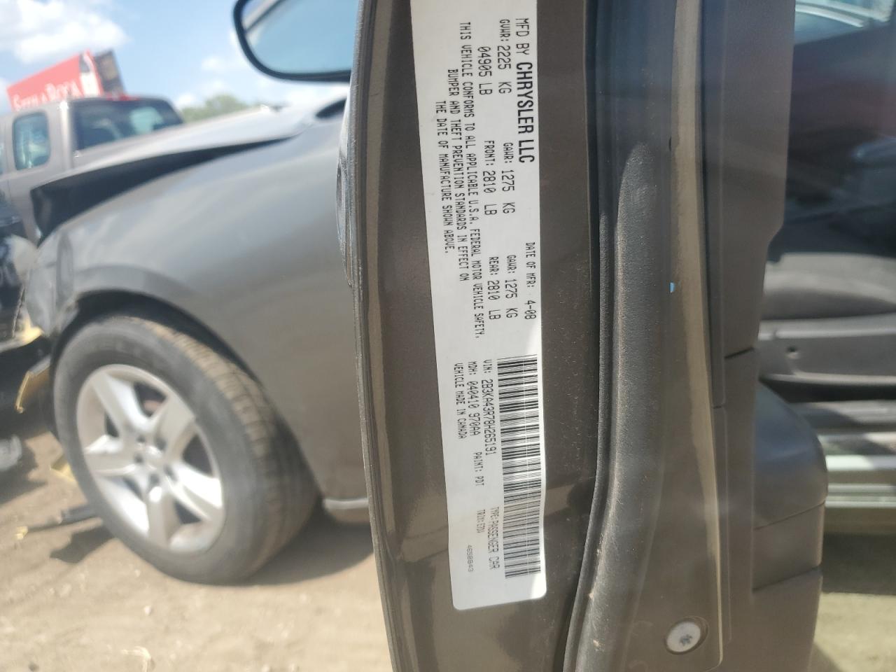 2008 Dodge Charger VIN: 2B3KA43R78H265191 Lot: 69762205