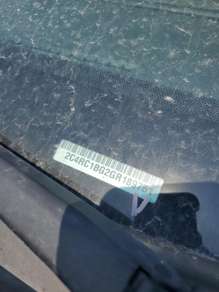 2016 Chrysler Town & Country Touring VIN: 2C4RC1BG2GR189751 Lot: 67772135