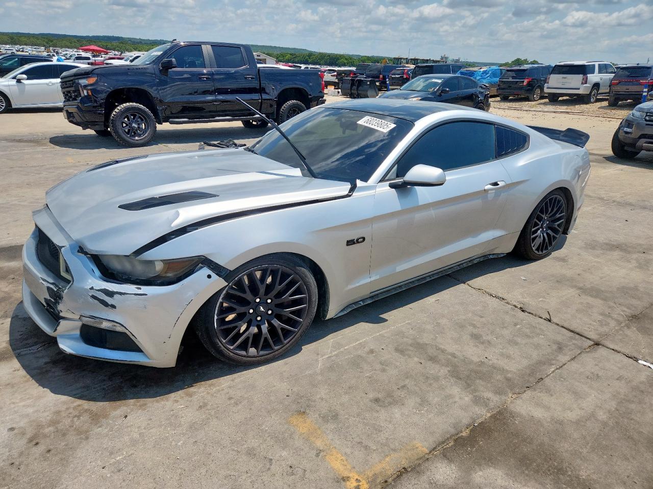 2016 Ford Mustang Gt silver coupe gasoline 1FA6P8CF4G5205943 photo #1