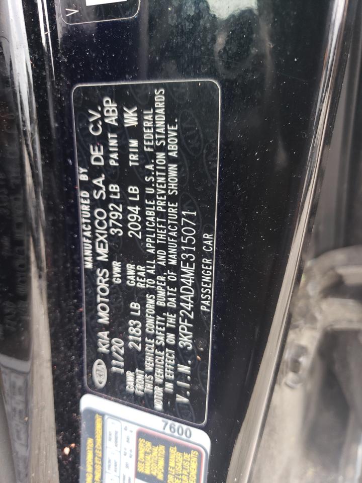 3KPF24AD4ME315071 2021 Kia Forte Fe