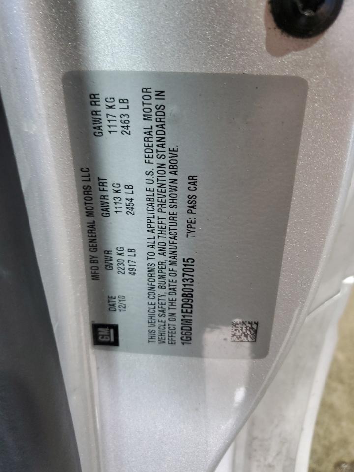 2011 Cadillac Cts Performance Collection VIN: 1G6DM1ED9B0137015 Lot: 70461025