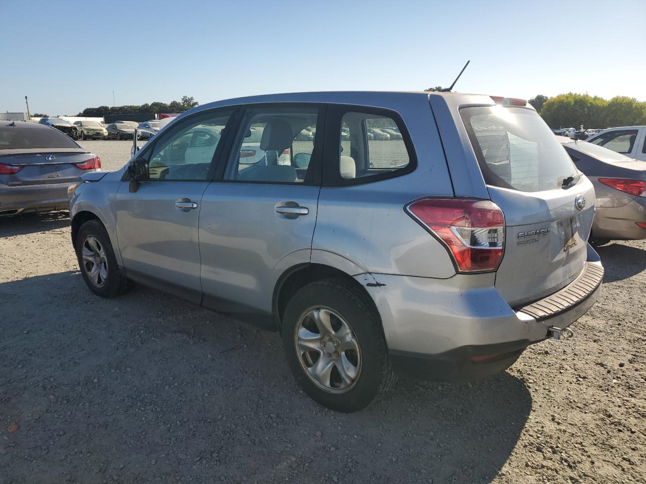 2014 Subaru Forester 2.5I silver null gas JF2SJAAC0EH454876 photo #3