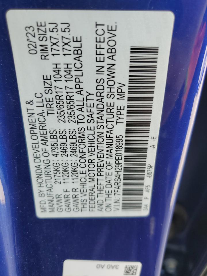 2023 Honda Cr-V Lx VIN: 7FARS4H29PE018995 Lot: 68710515