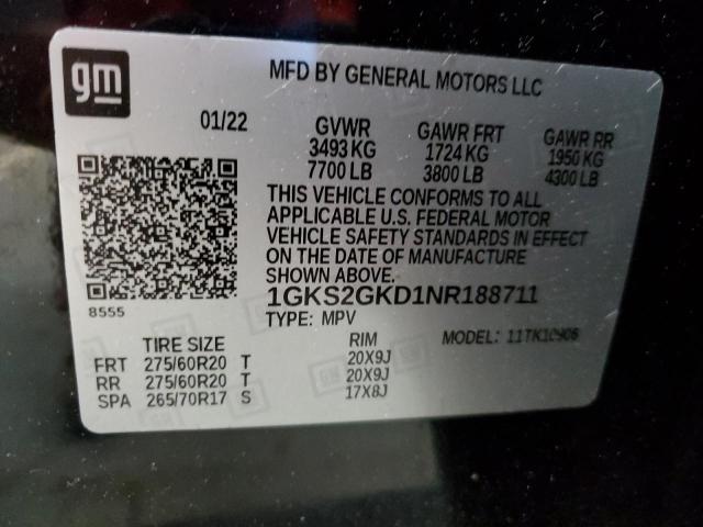 2022 GMC YUKON XL K1500 SLT  