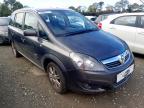 2012 VAUXHALL ZAFIRA DESIGN for sale at Copart WOLVERHAMPTON