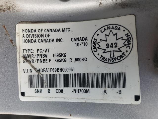 2011 HONDA CIVIC LX-S  