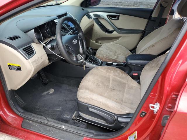  HYUNDAI ELANTRA 2014 Czerwony